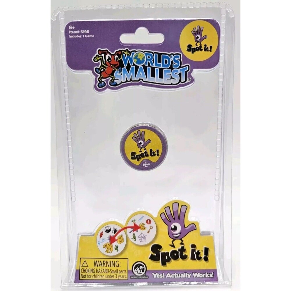 Brand New World's Smallest Spot It Game Miniature 1.5" Round Tin Gifting Kidcore